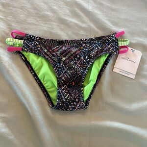 Dolfin Uglies Multicolor Bikini Bottom Swimsuits Women Size M summer beach New